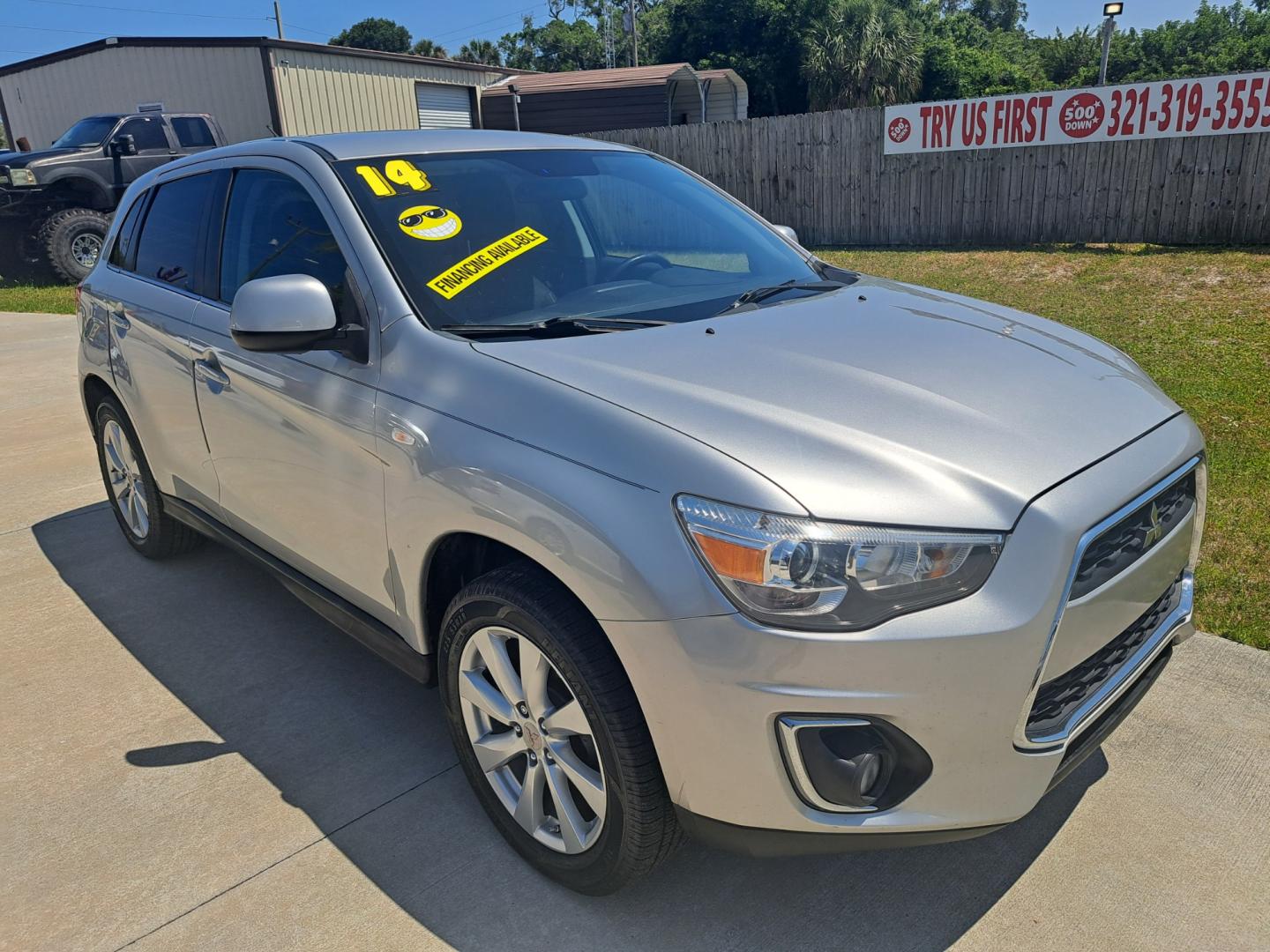 2014 Silver Mitsubishi Outlander Sport (4A4AP4AU8EE) , located at 1181 Aurora Rd, Melbourne, FL, 32935, (321) 241-1100, 28.132914, -80.639175 - Photo#1